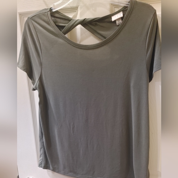A New Day Women's Medium Khaki Tee - Picture 4 of 8